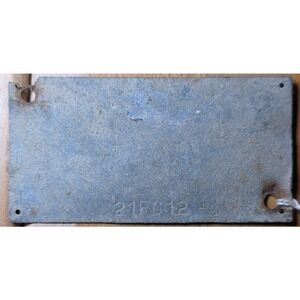 1936 Chevrolet Data Plate Tag Original Vintage Auto Part